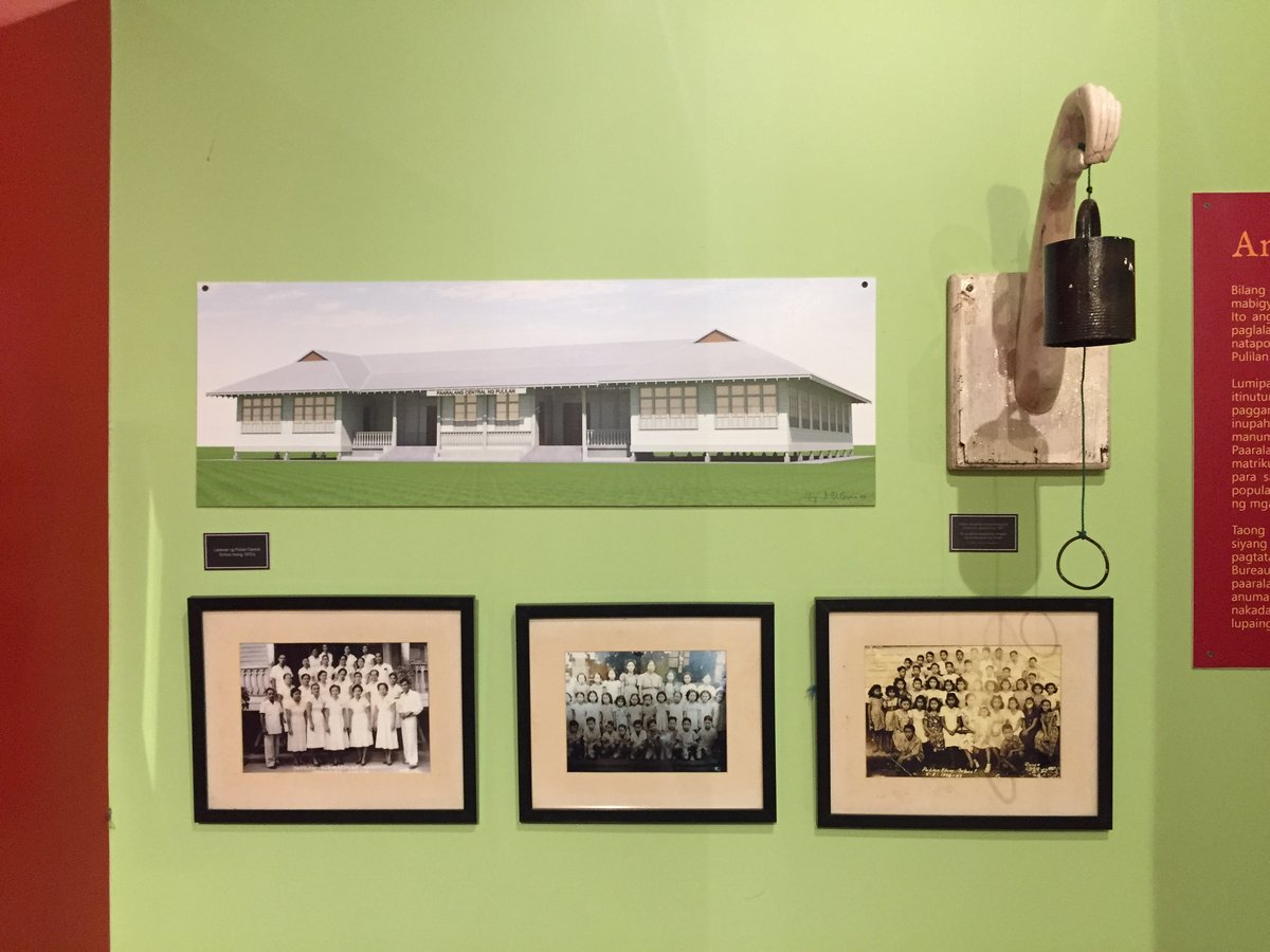 Archival images on display.